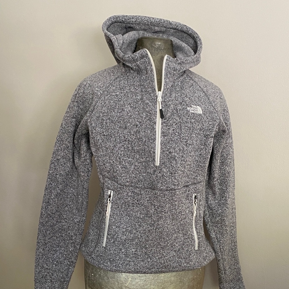 The North Face Heathered Gray Hooded Jacket